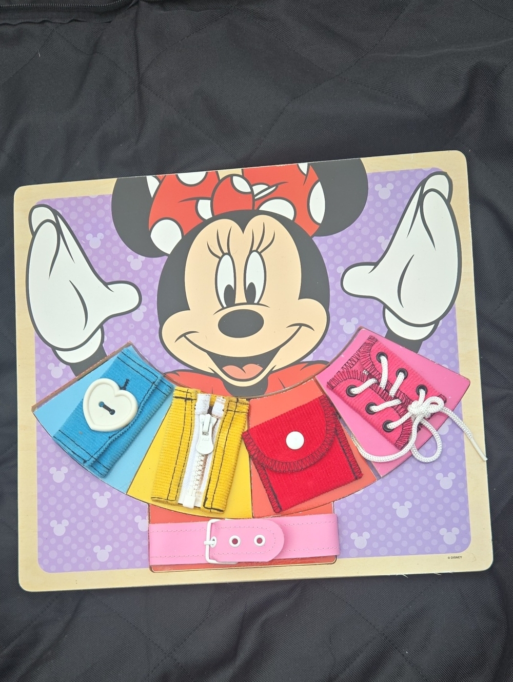 Disney Minnie Mouse Dressing Skills Busy Board Melissa and Doug